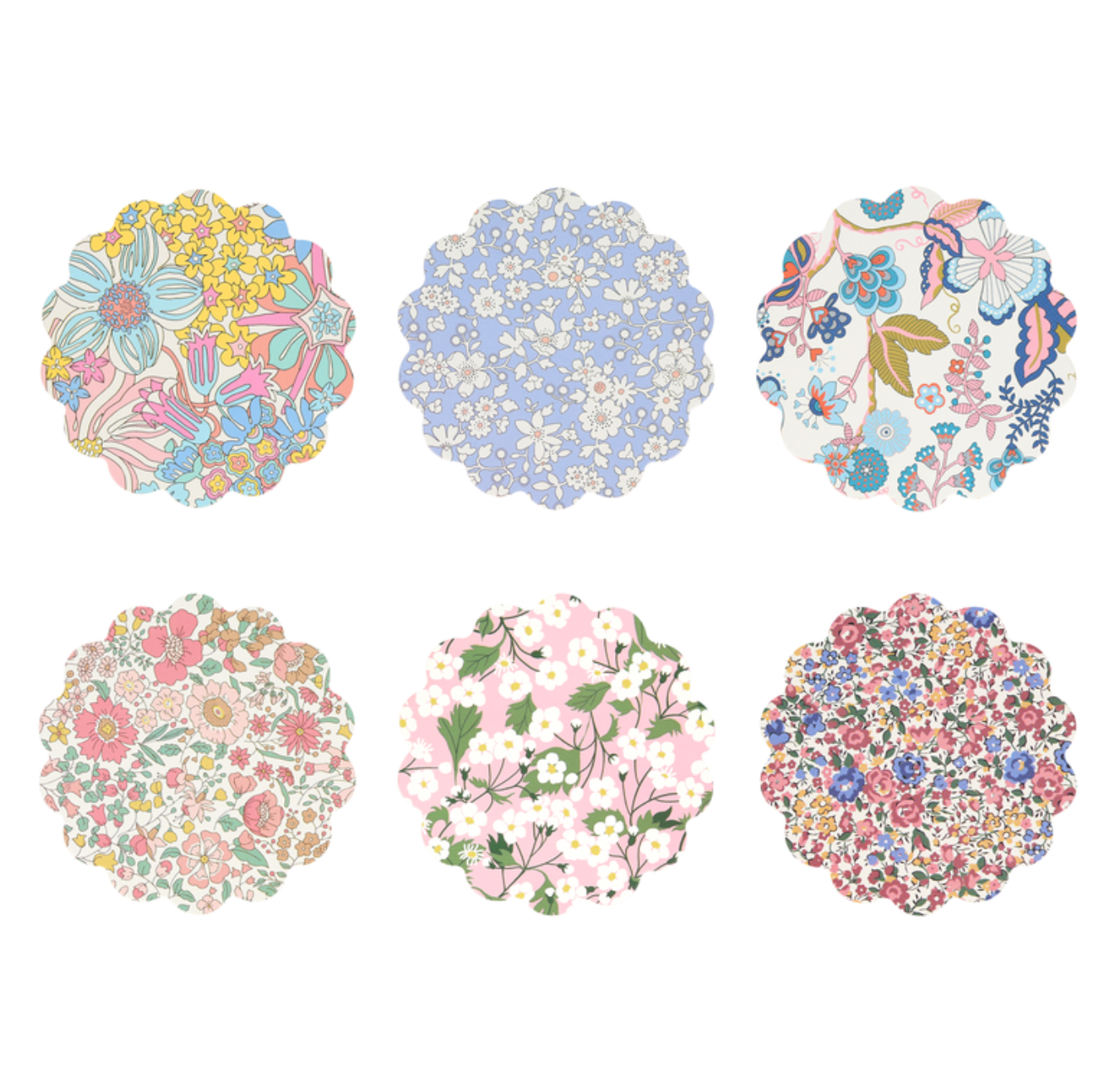 Meri Meri x Liberty London Coasters Set of 6