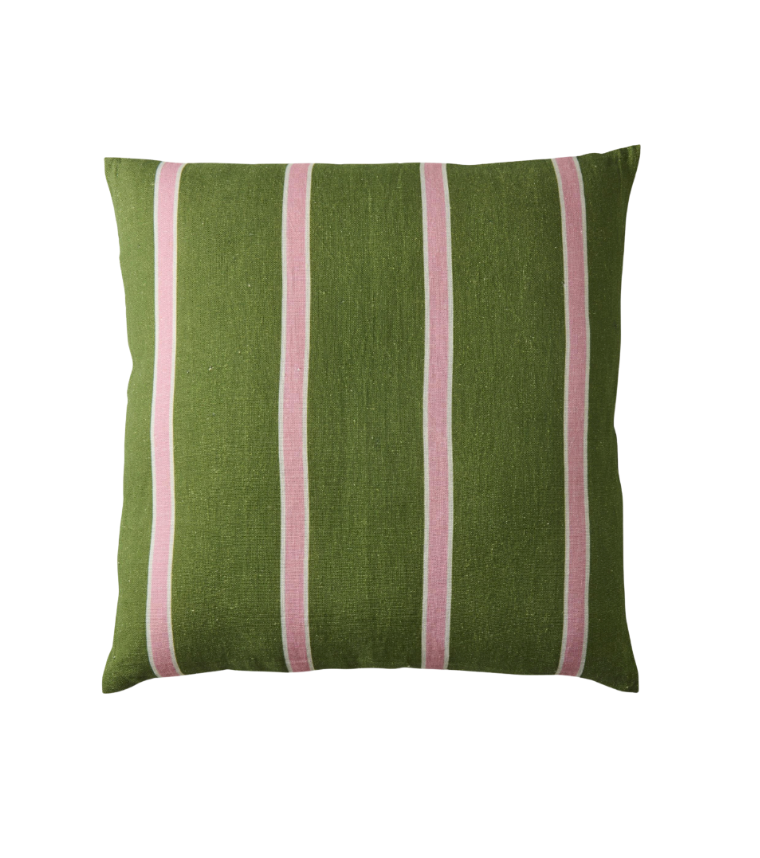 Green Stripe Cushion
