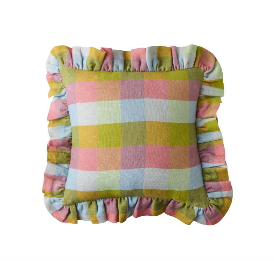 Tartan Frill Cushion