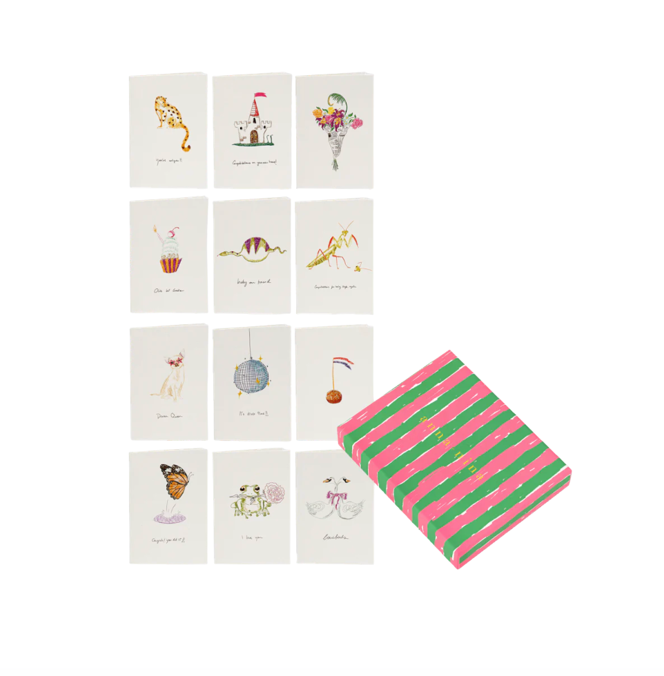 Assorted Greeting Cards Set of 12