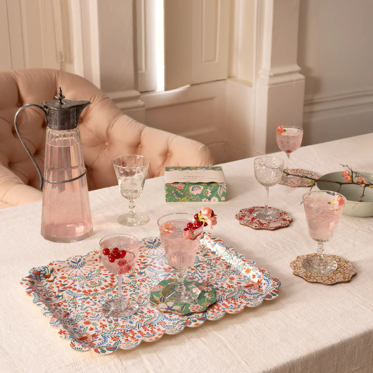 Meri Meri x Liberty Winter Coasters