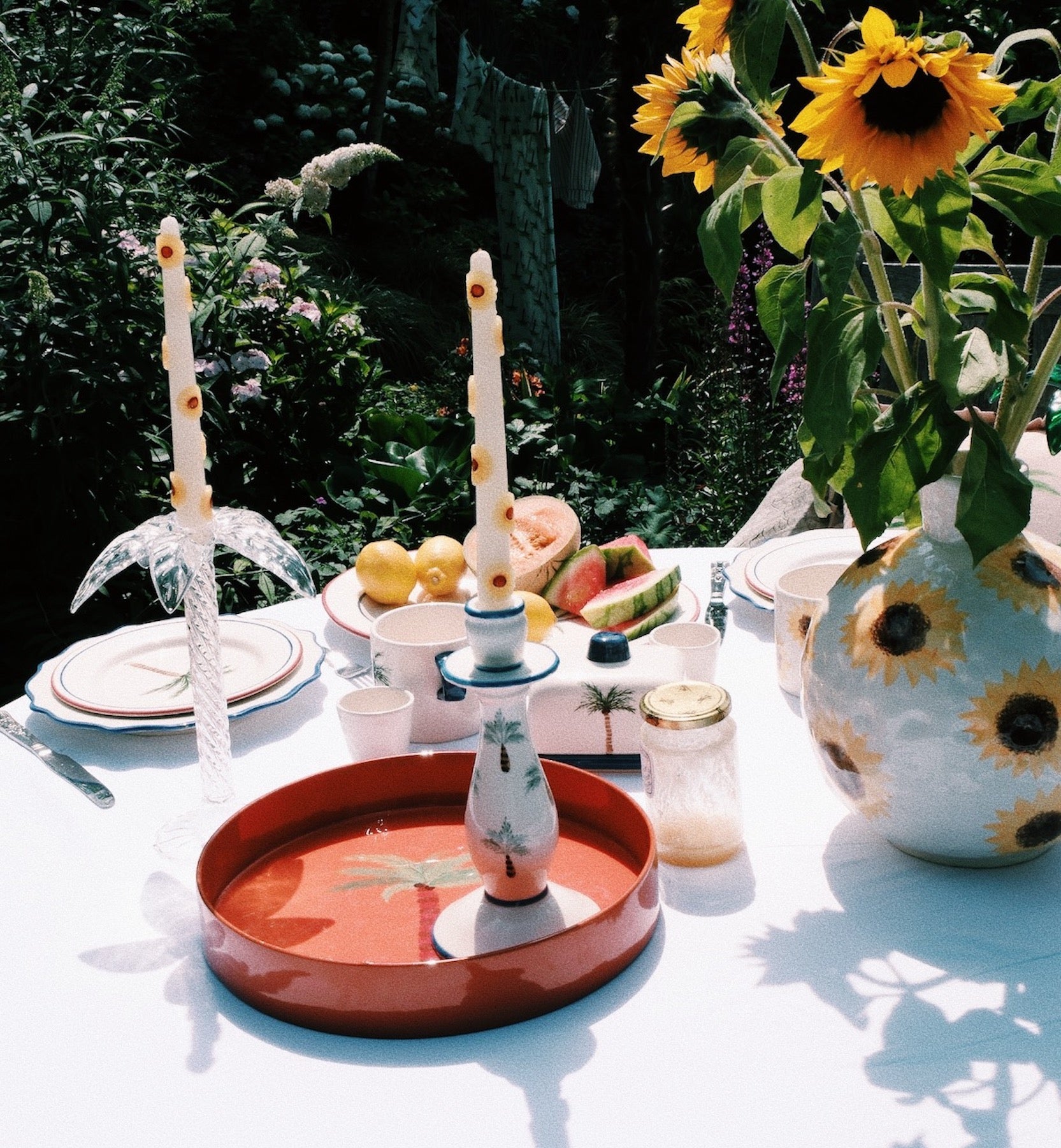 Orange Palm Tray