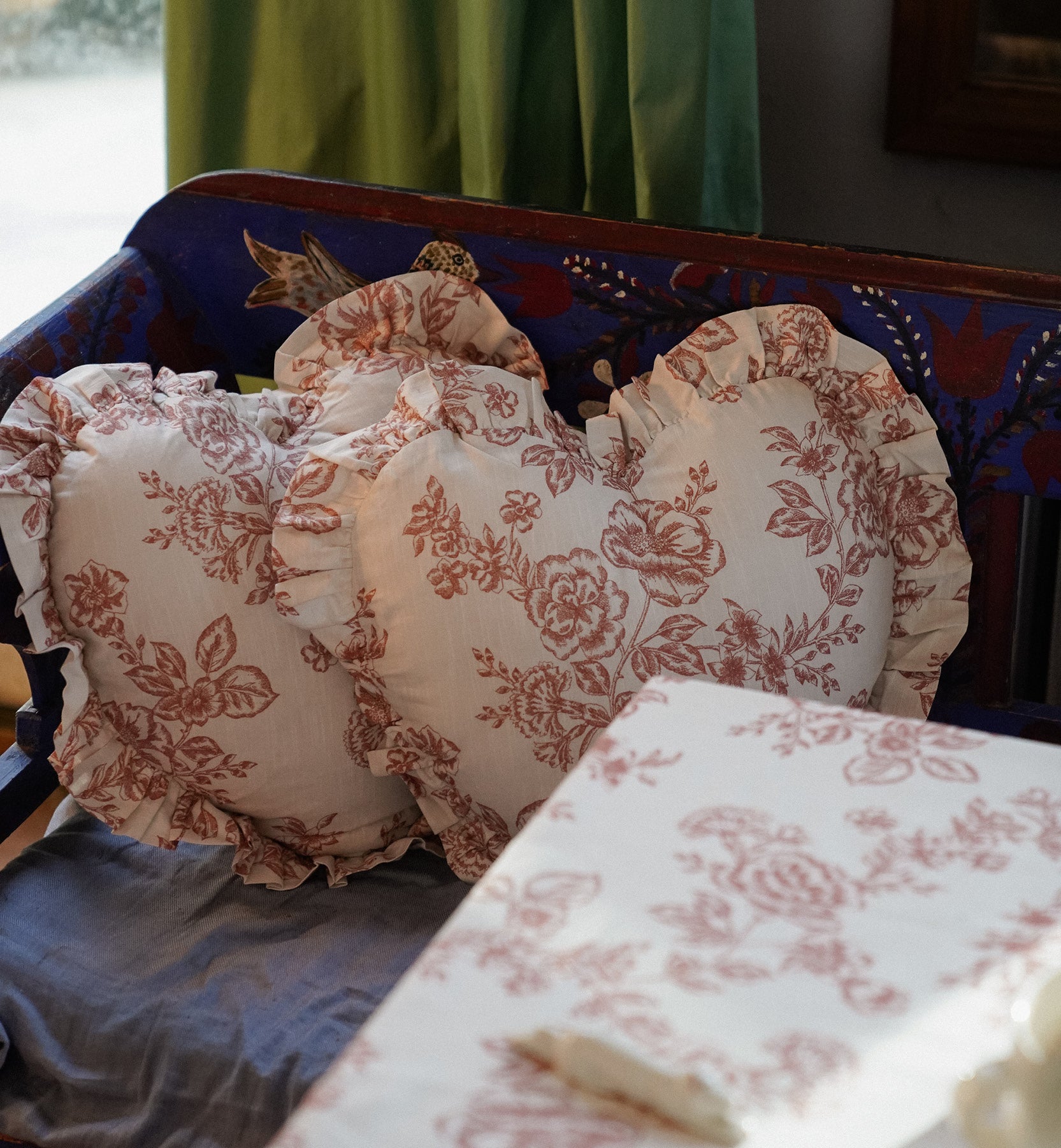 Rose Heart Cushion