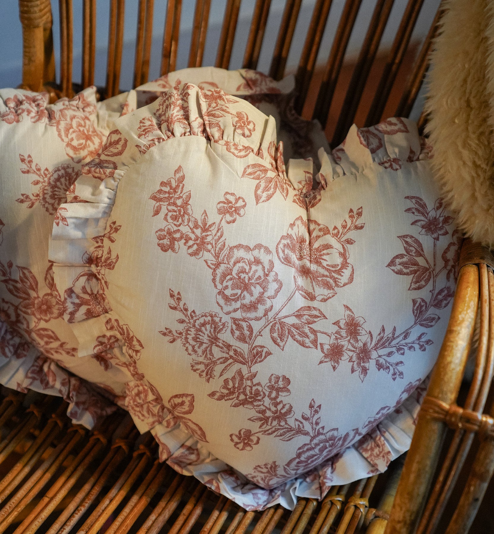 Rose Heart Cushion