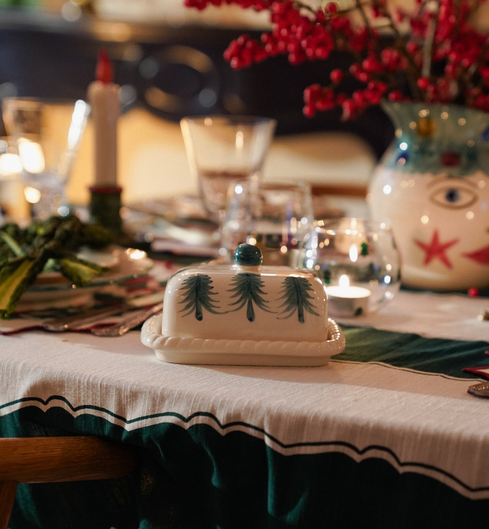 Christmas Butter Dish