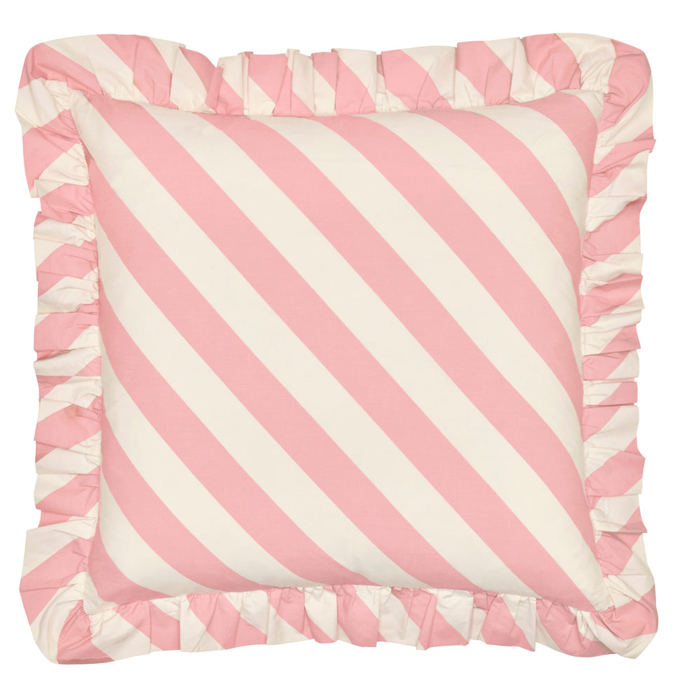 Pink Stripe Cushion