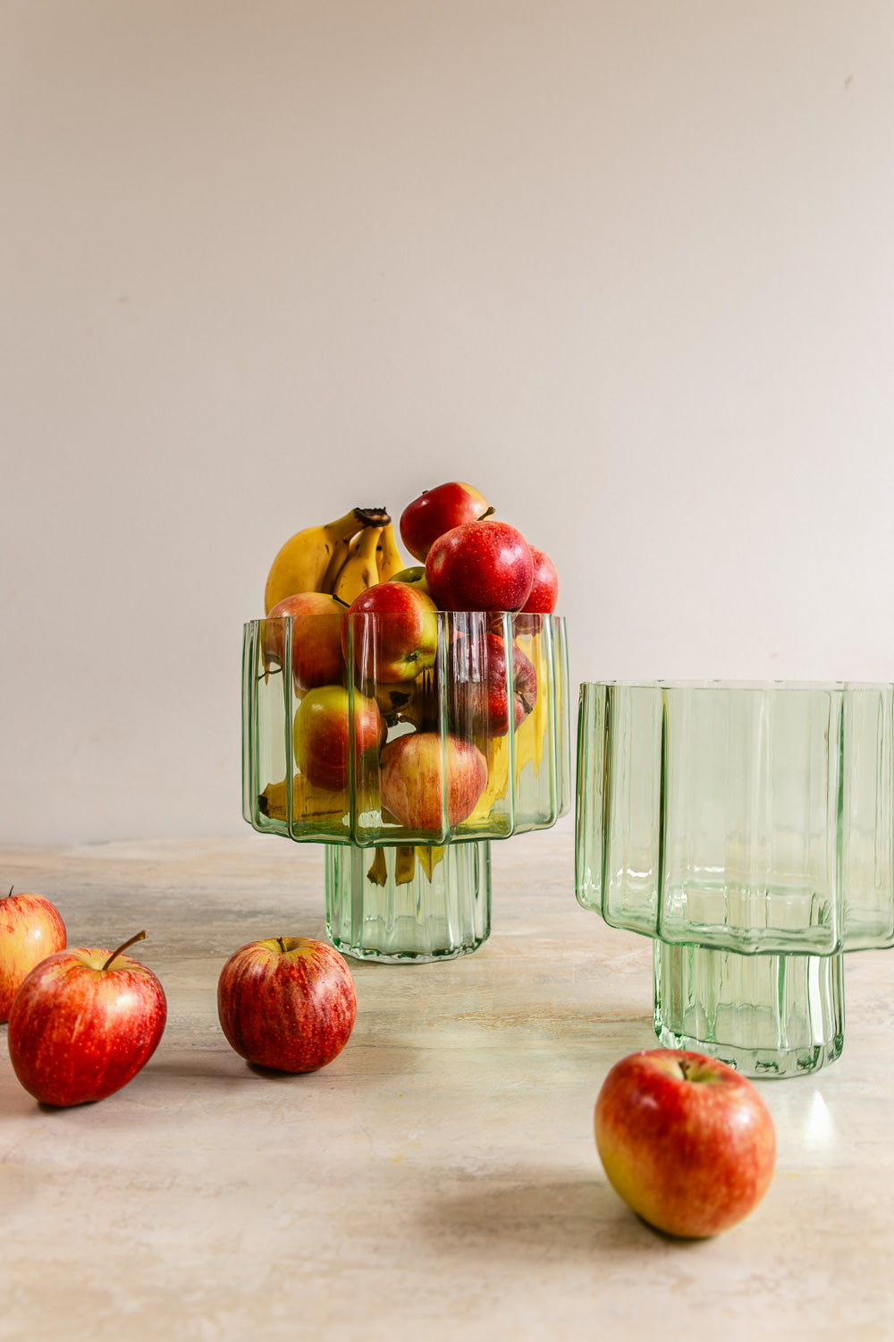 Jelly Hand-blown Urn Green