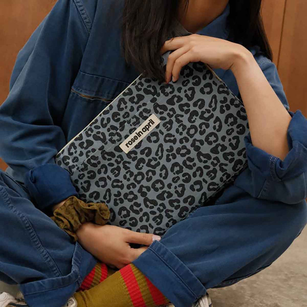 Blue Leopard Laptop Sleeve