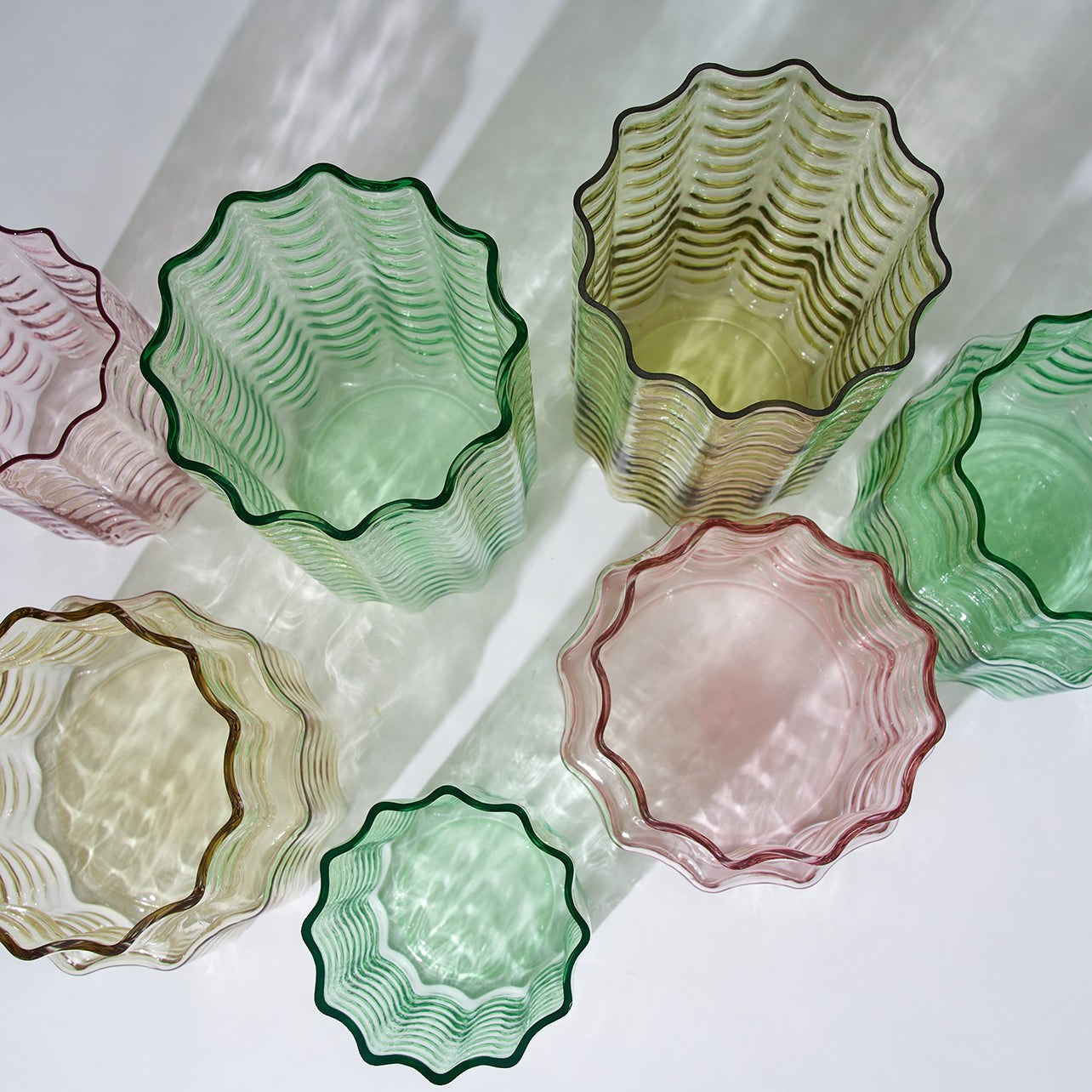 Jelly Hand-blown Glass Pink