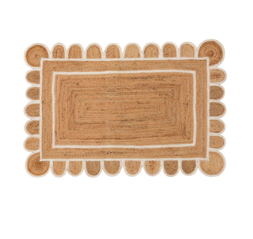 White Daisy Rug