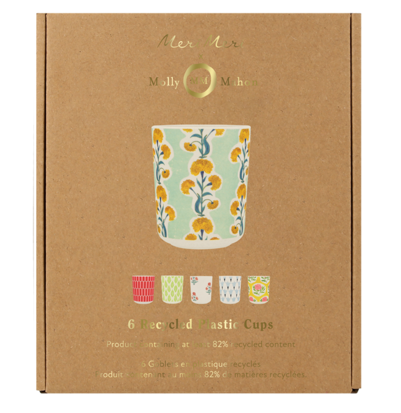 Meri Meri x Liberty London Reusable Cups Set of 4