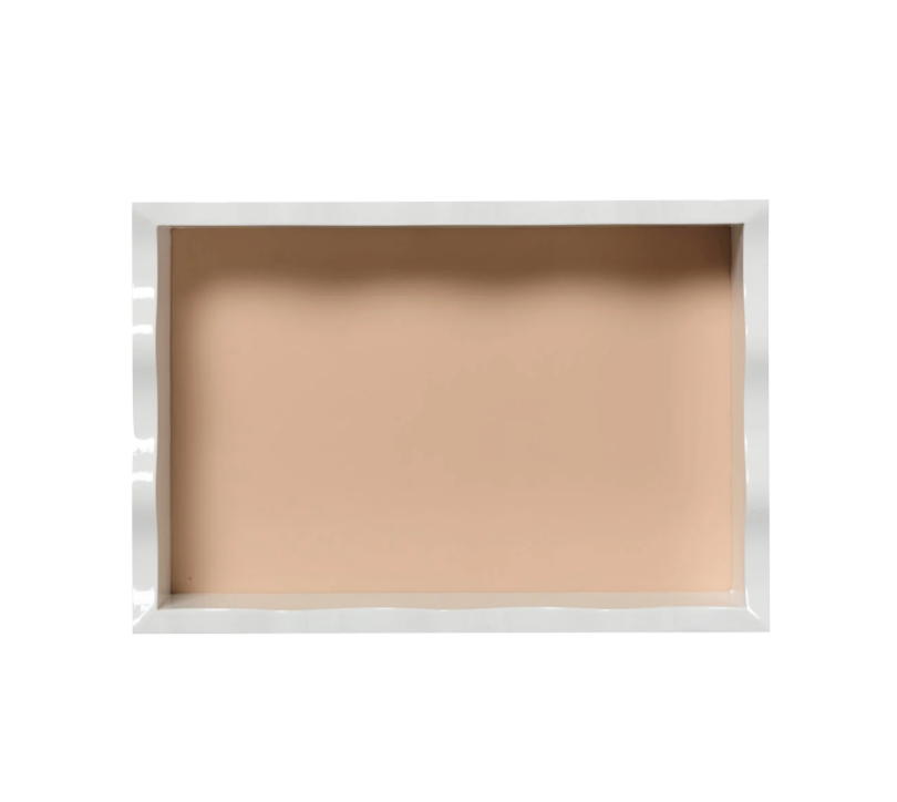 White Scallop Tray