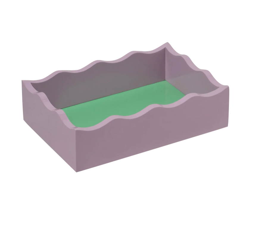 Lilac Scallop Tray
