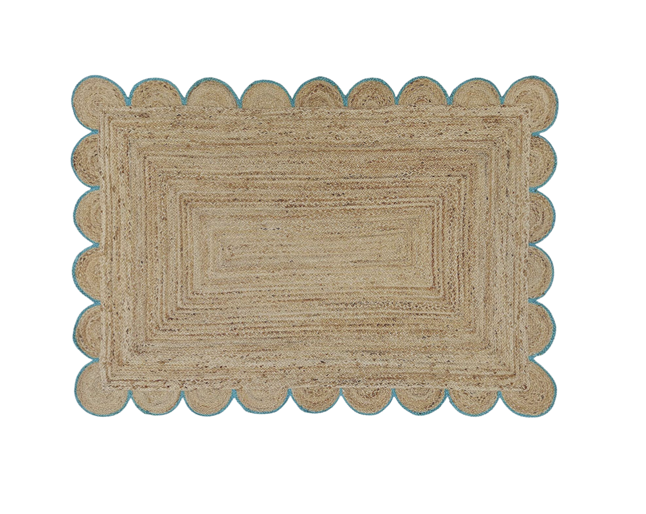 Turquoise Daisy Rug