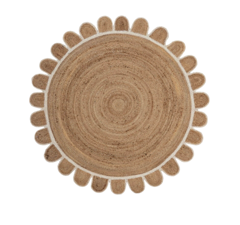 White Daisy Rug
