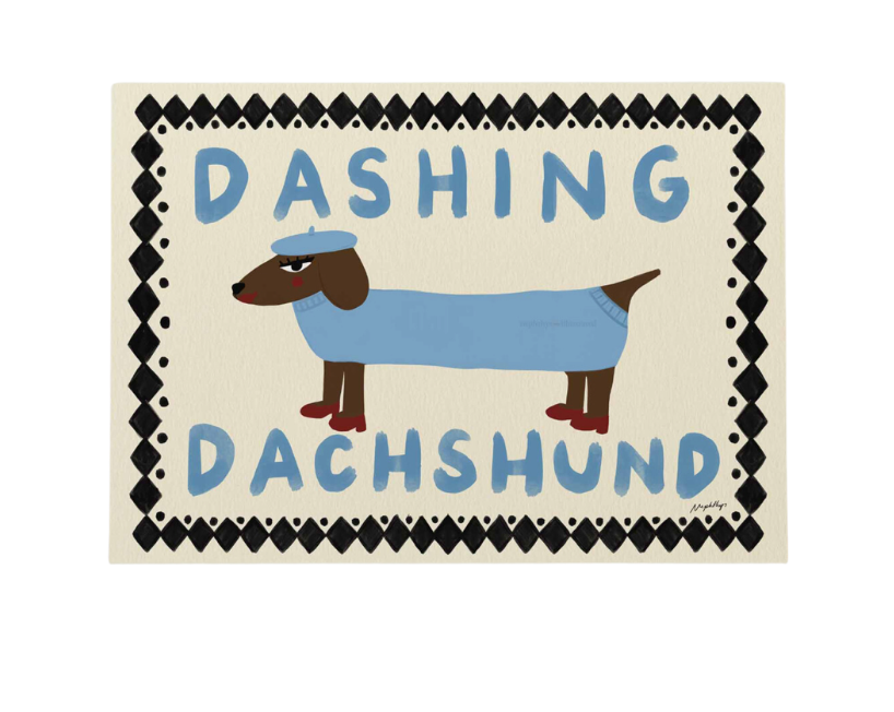 Dashing Dachshund Wall Art