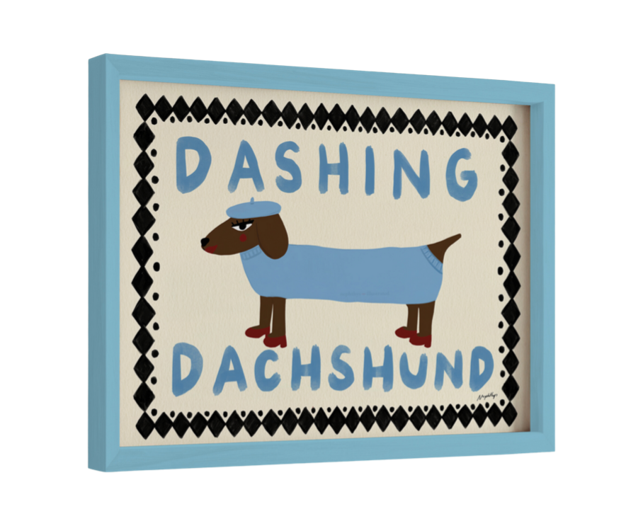 Dashing Dachshund Wall Art