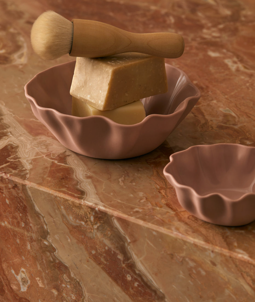Ruffle Bowl - Icy Pink
