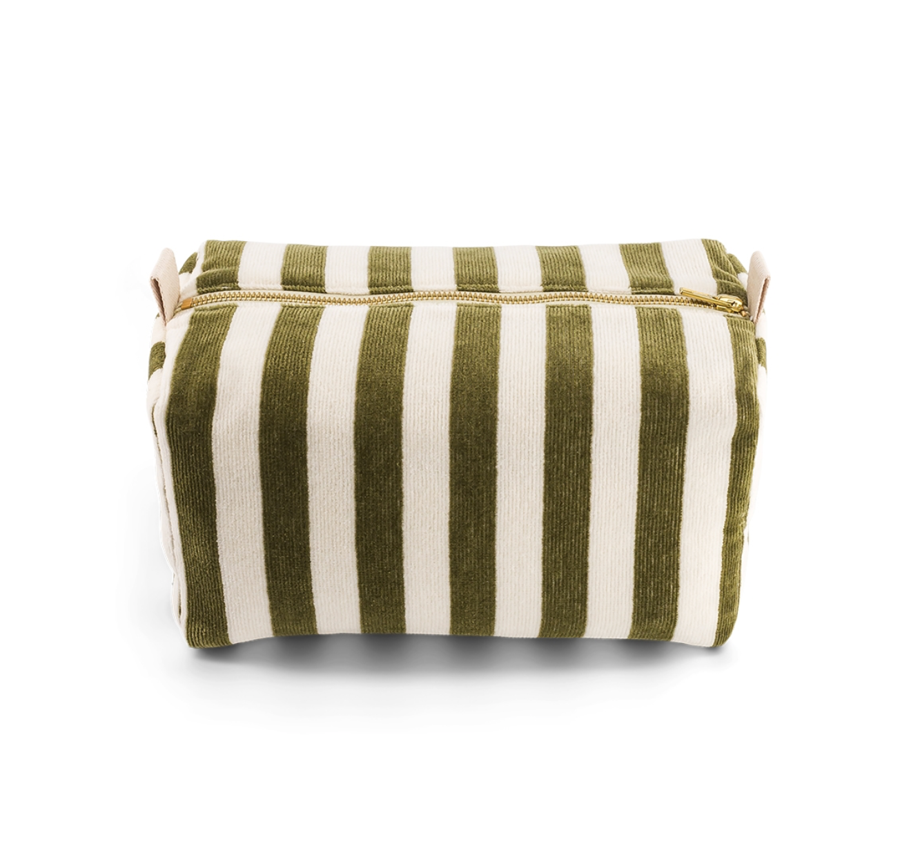 Kaki Stripes Wash Bag