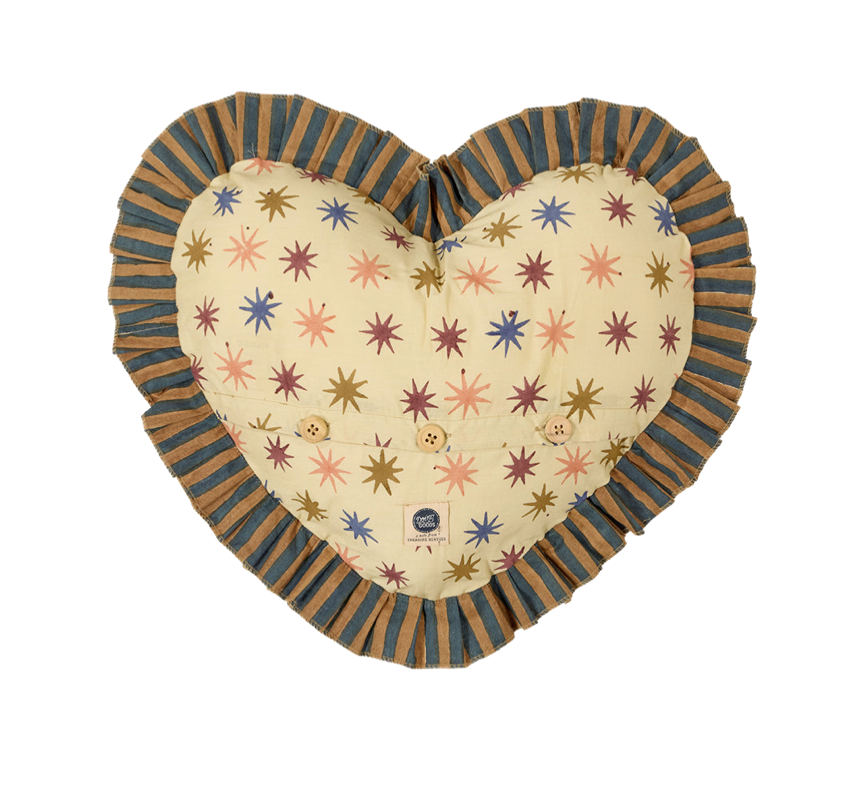 Noa Star Heart Cushion
