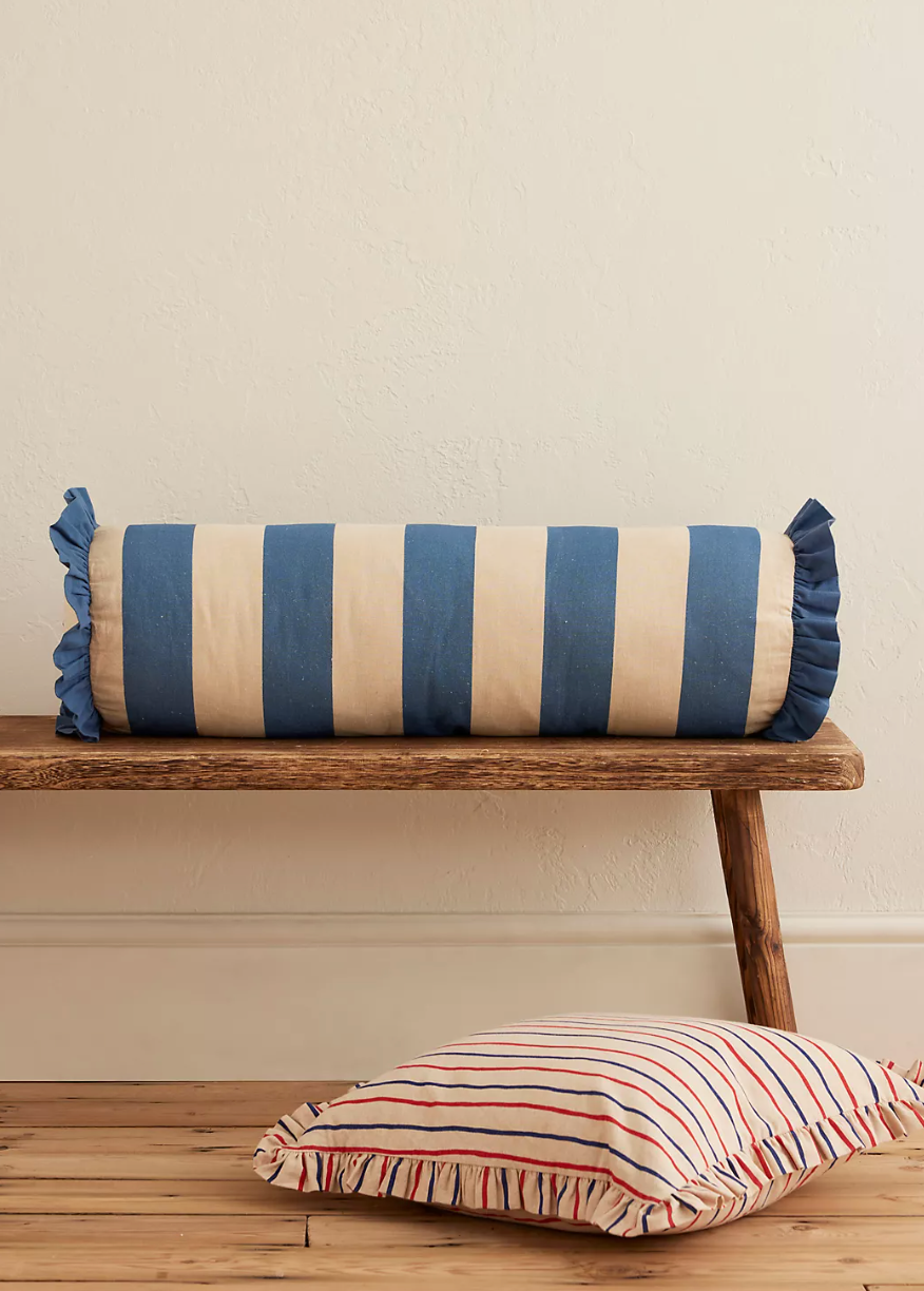 Marinière Frill Cushion