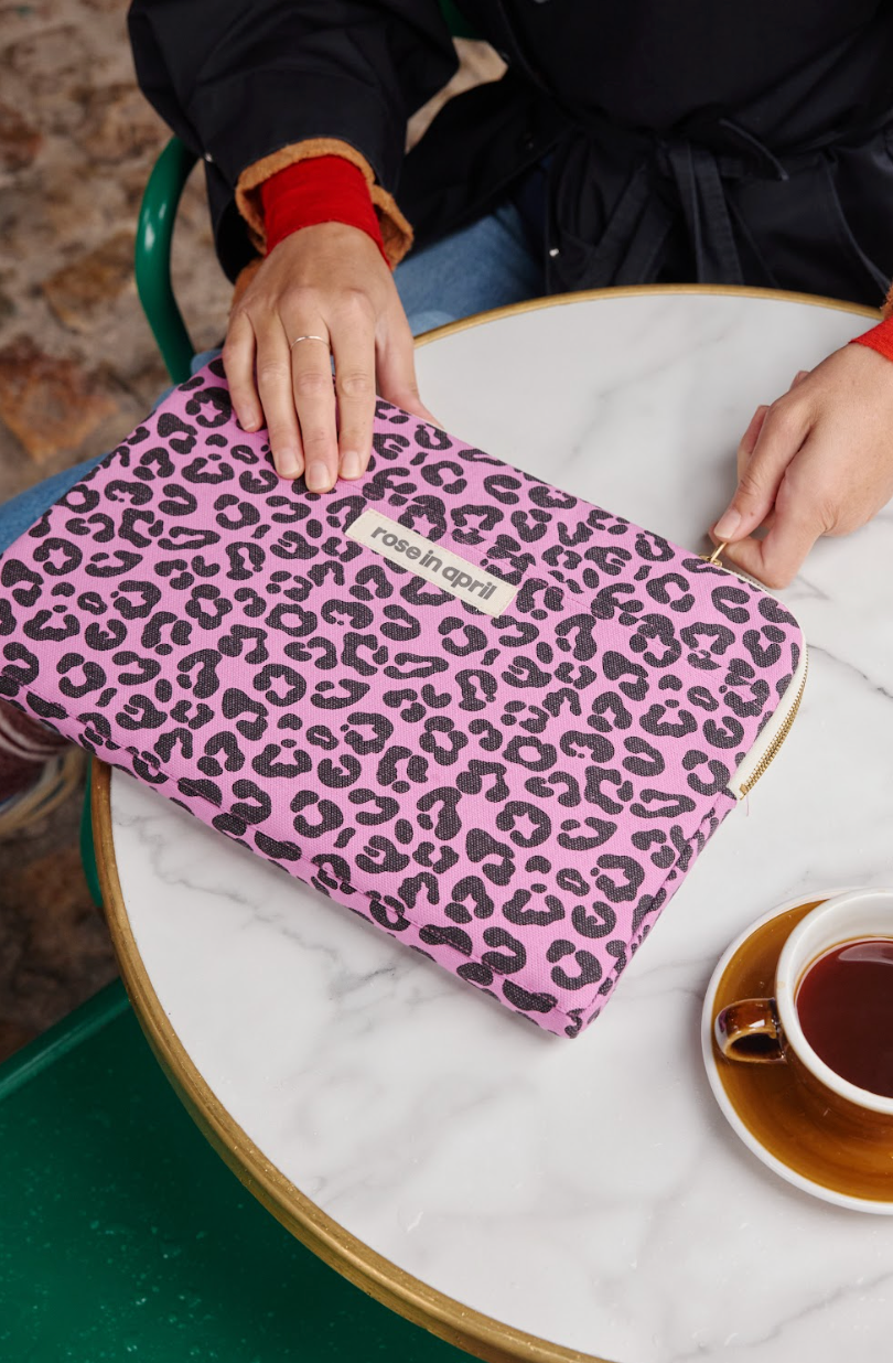 Strawberry Leopard Laptop Sleeve