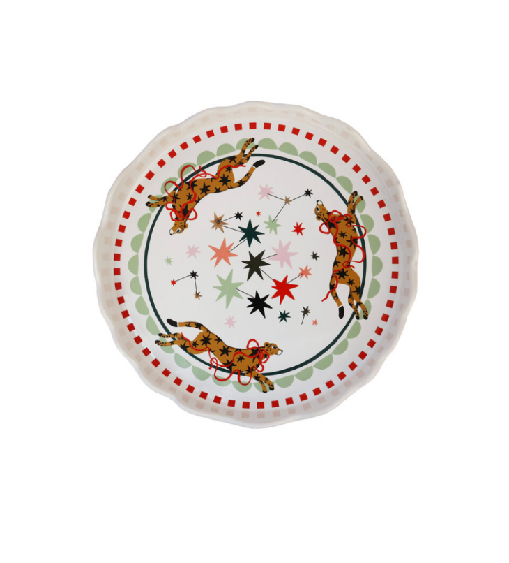 Leopard & Star Cake Stand
