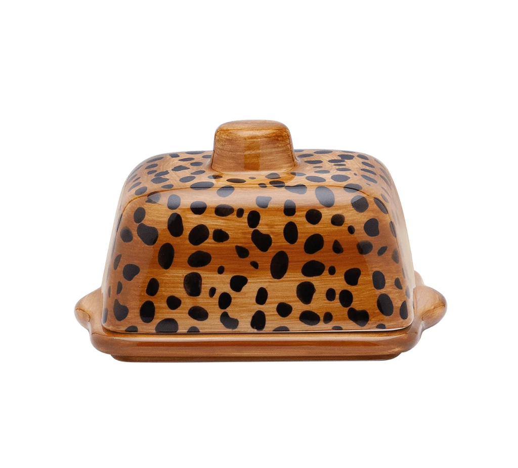 Leopard Butter Dish