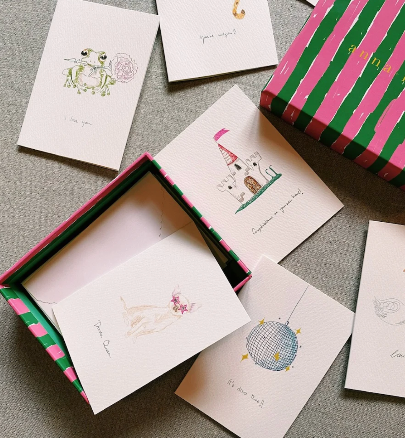 Assorted Greeting Cards Set of 12