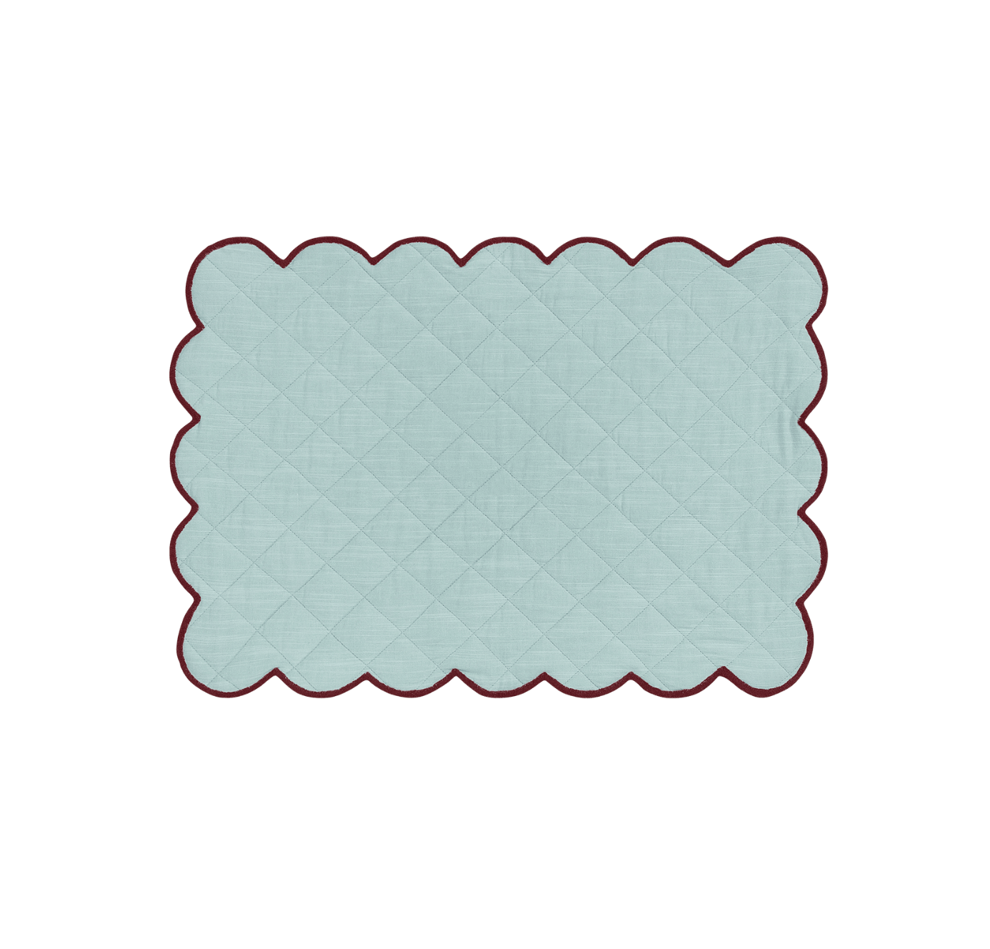 Frosty Scalloped Placemat