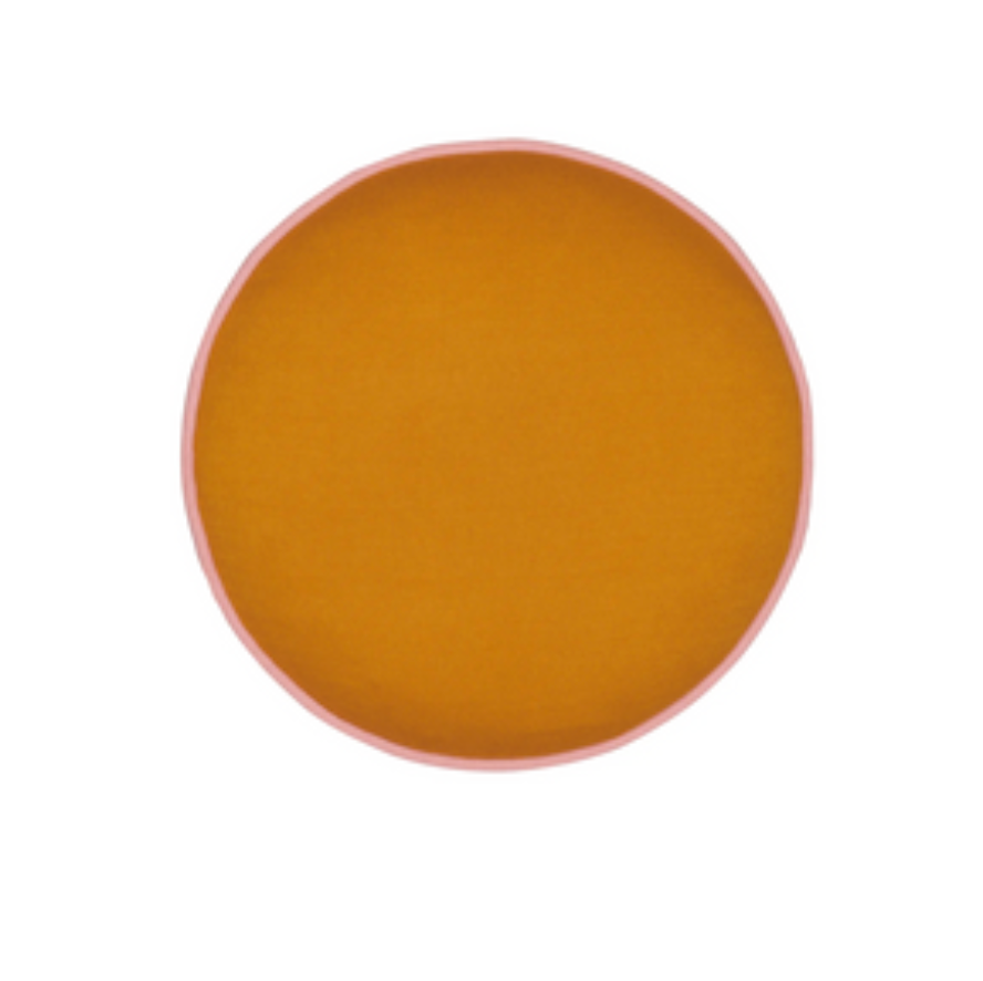 Butterscotch Knit Round Cushion