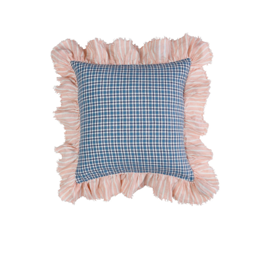Peony Ruffle Cushion