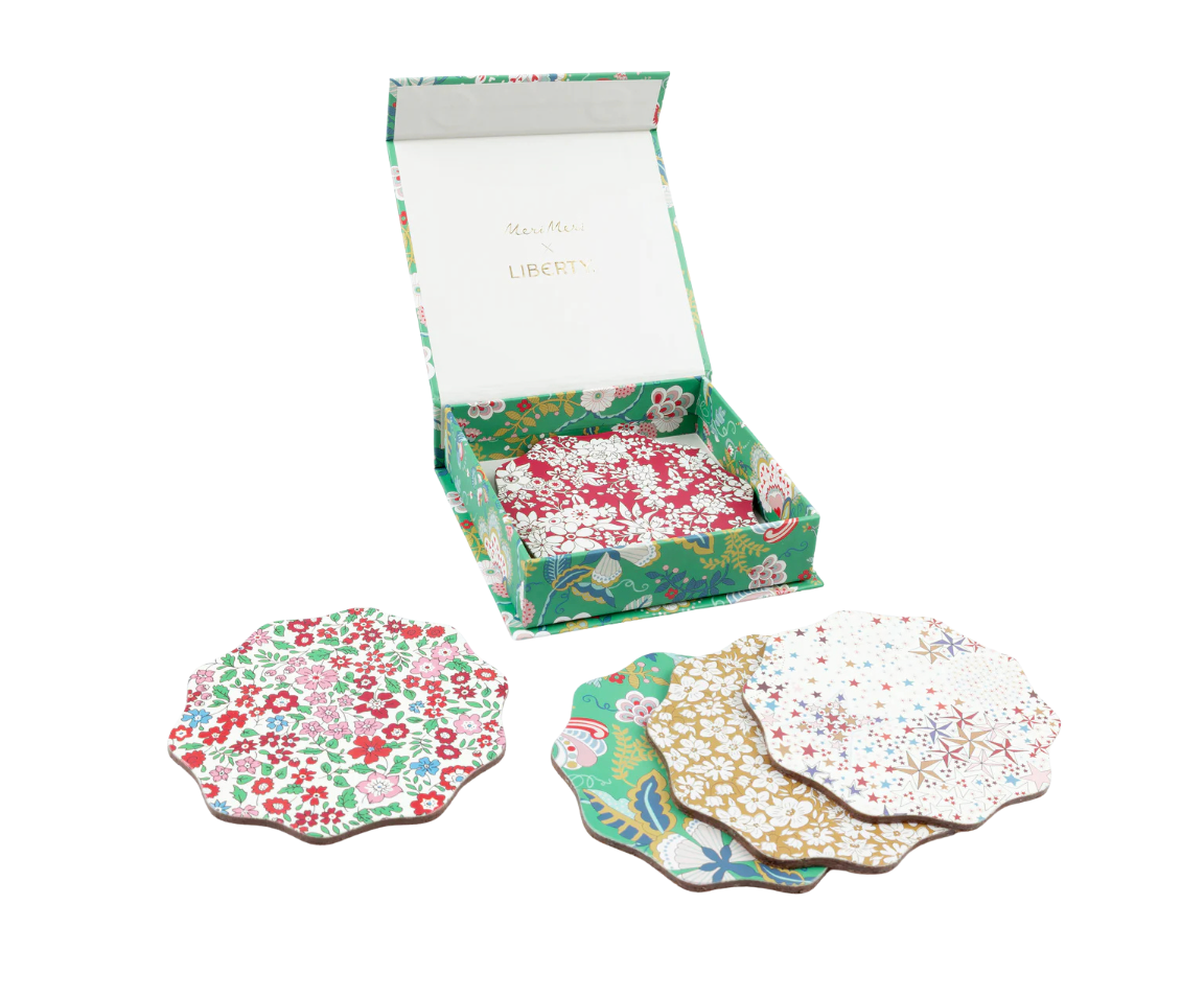 Meri Meri x Liberty Winter Coasters