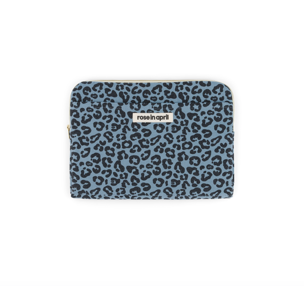 Blue Leopard Laptop Sleeve