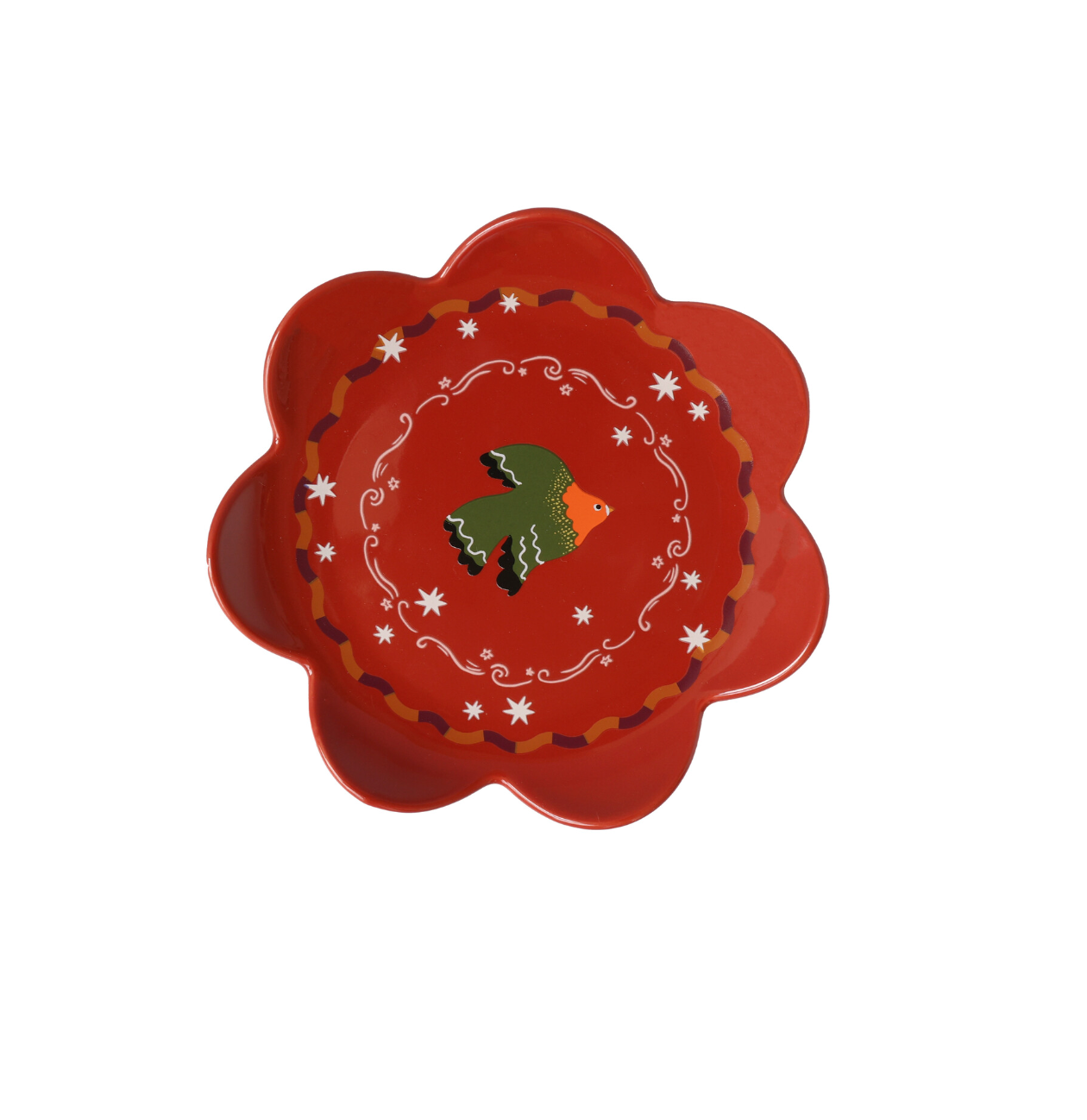 Bird Red Plate