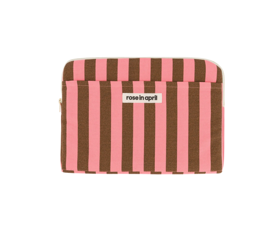 Pink and Brown Laptop Sleeve