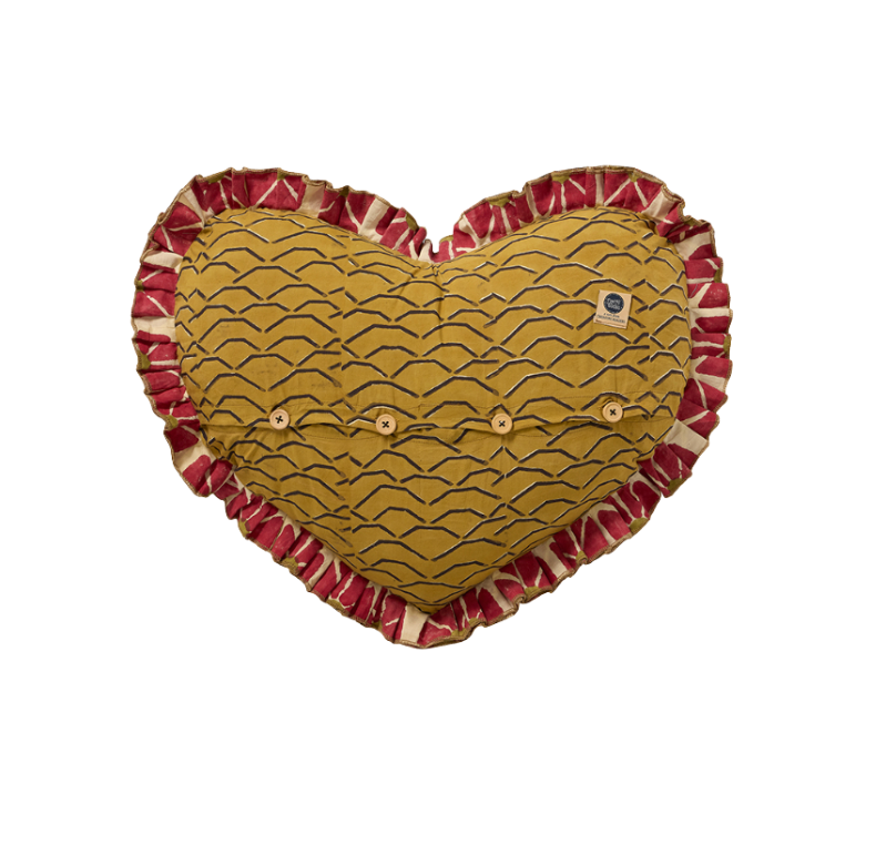 Leopard Heart Cushion