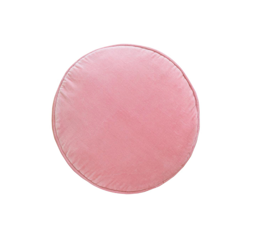 Pink  Round Cushion