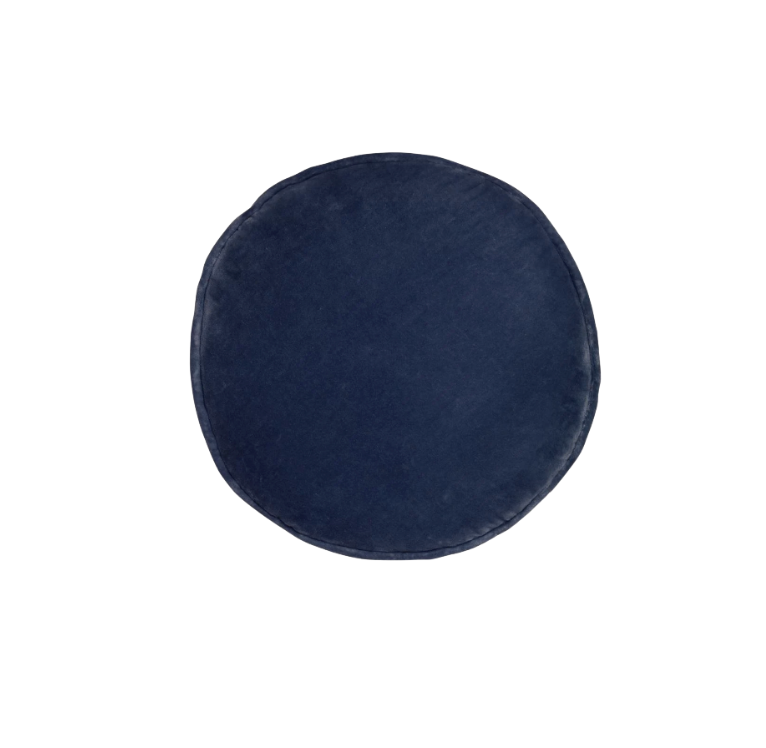 Blue  Round Cushion