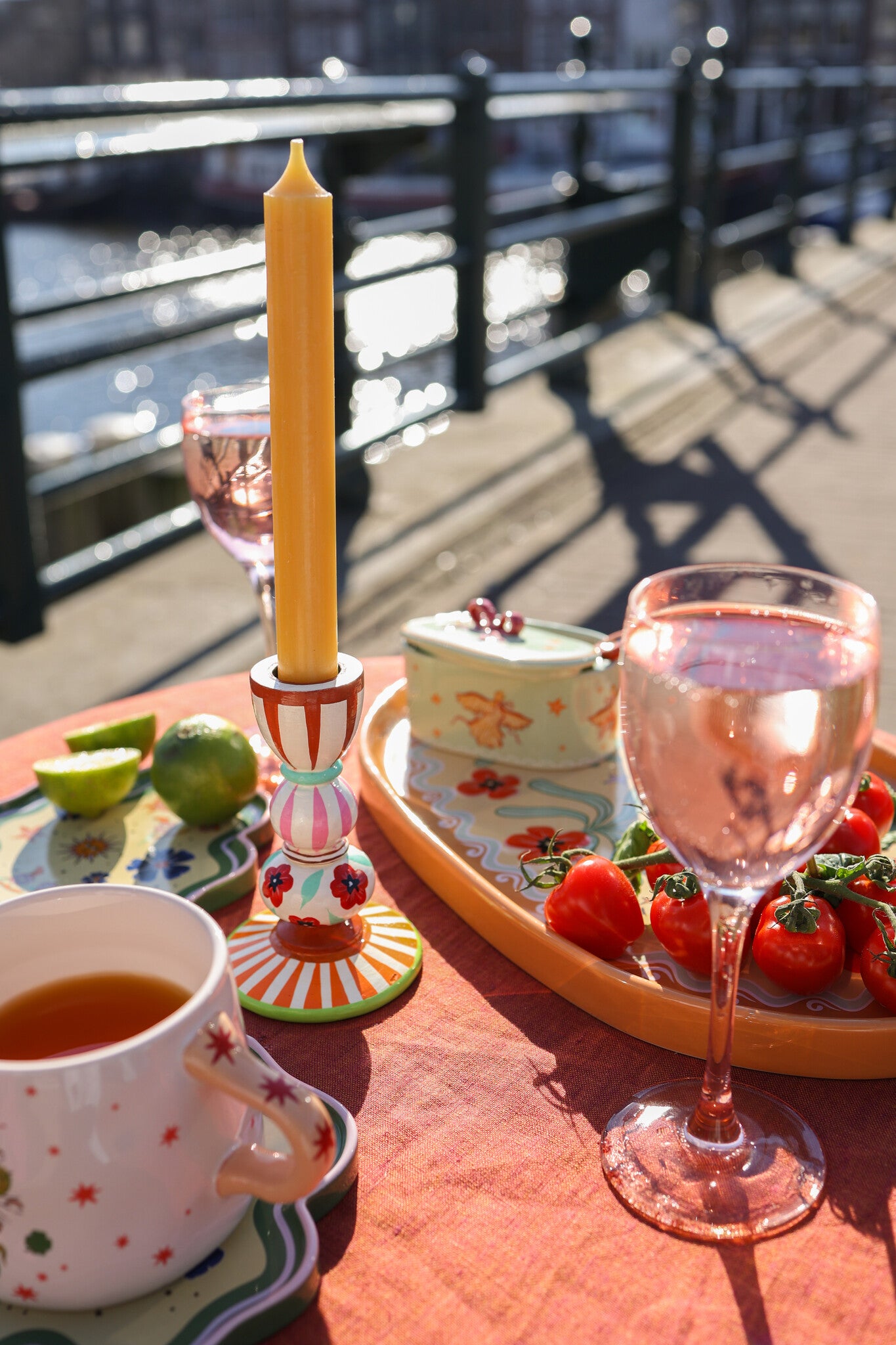 Stripes Candle Holder