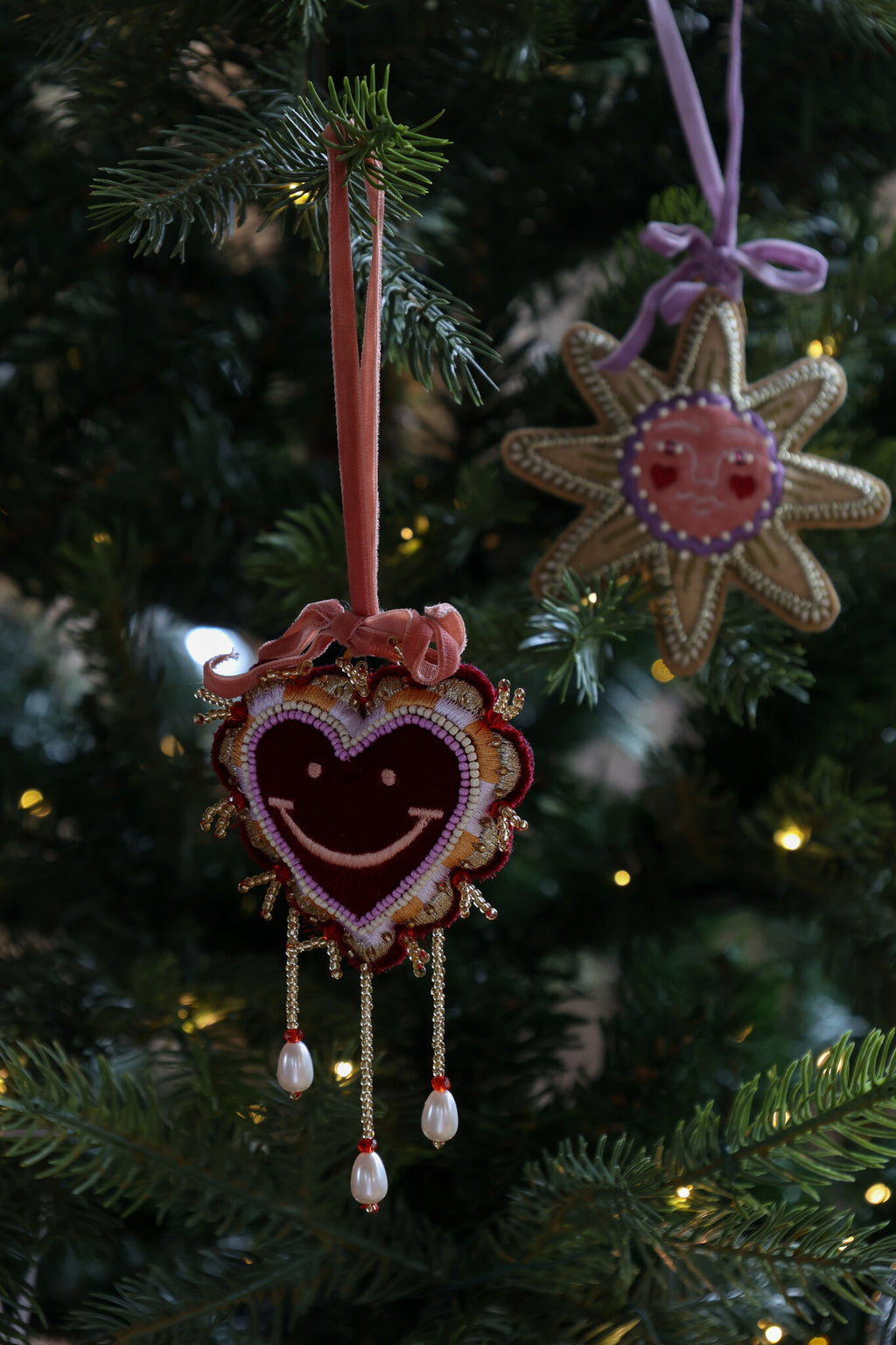 Heart Smiley Ornament