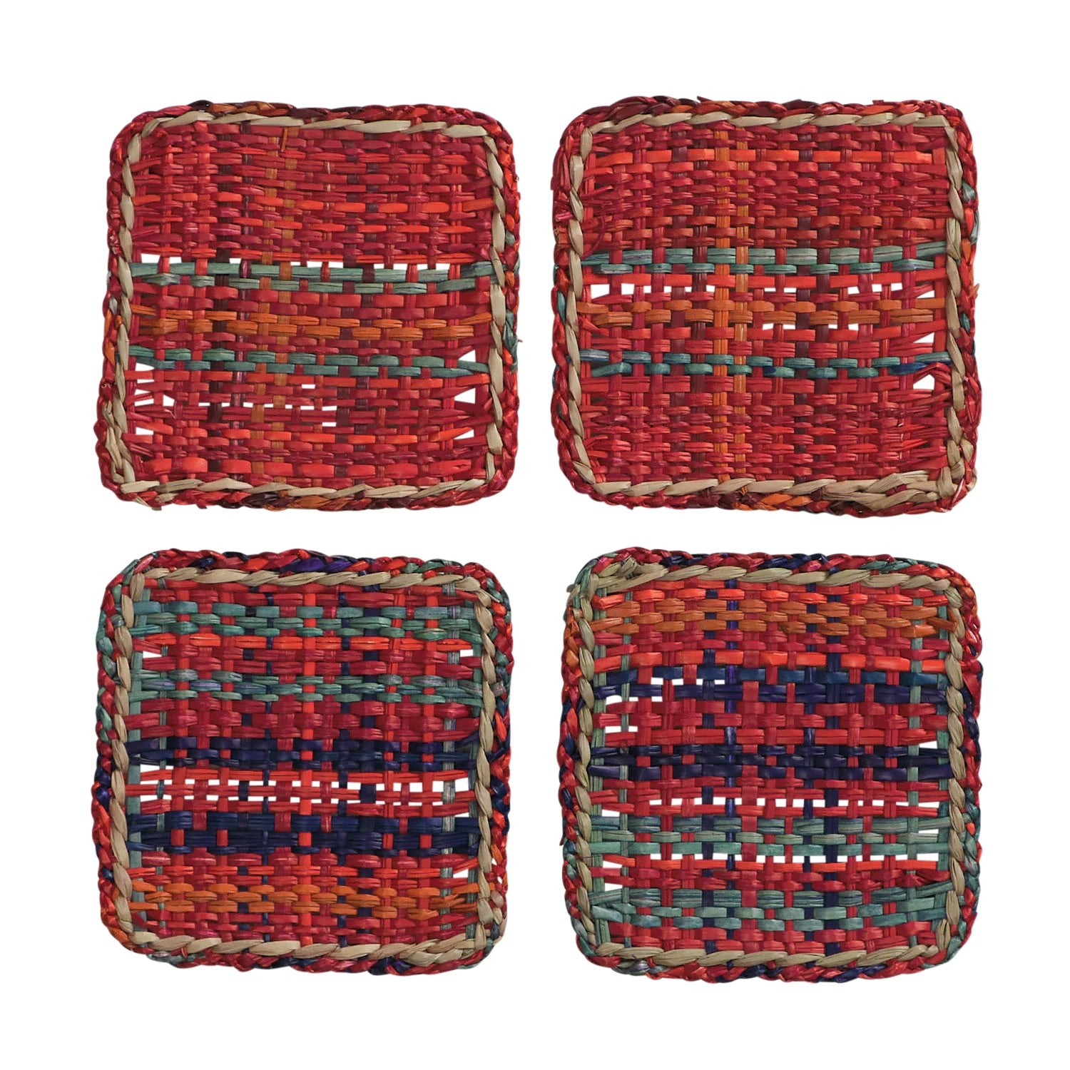 Crimson Coaster Set of 4