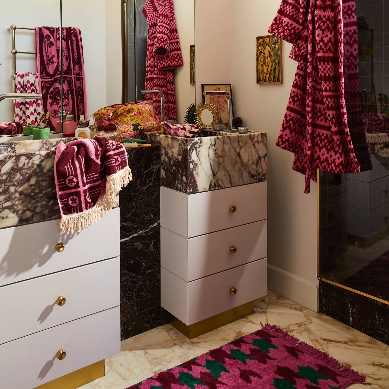 Pink Hand Towel