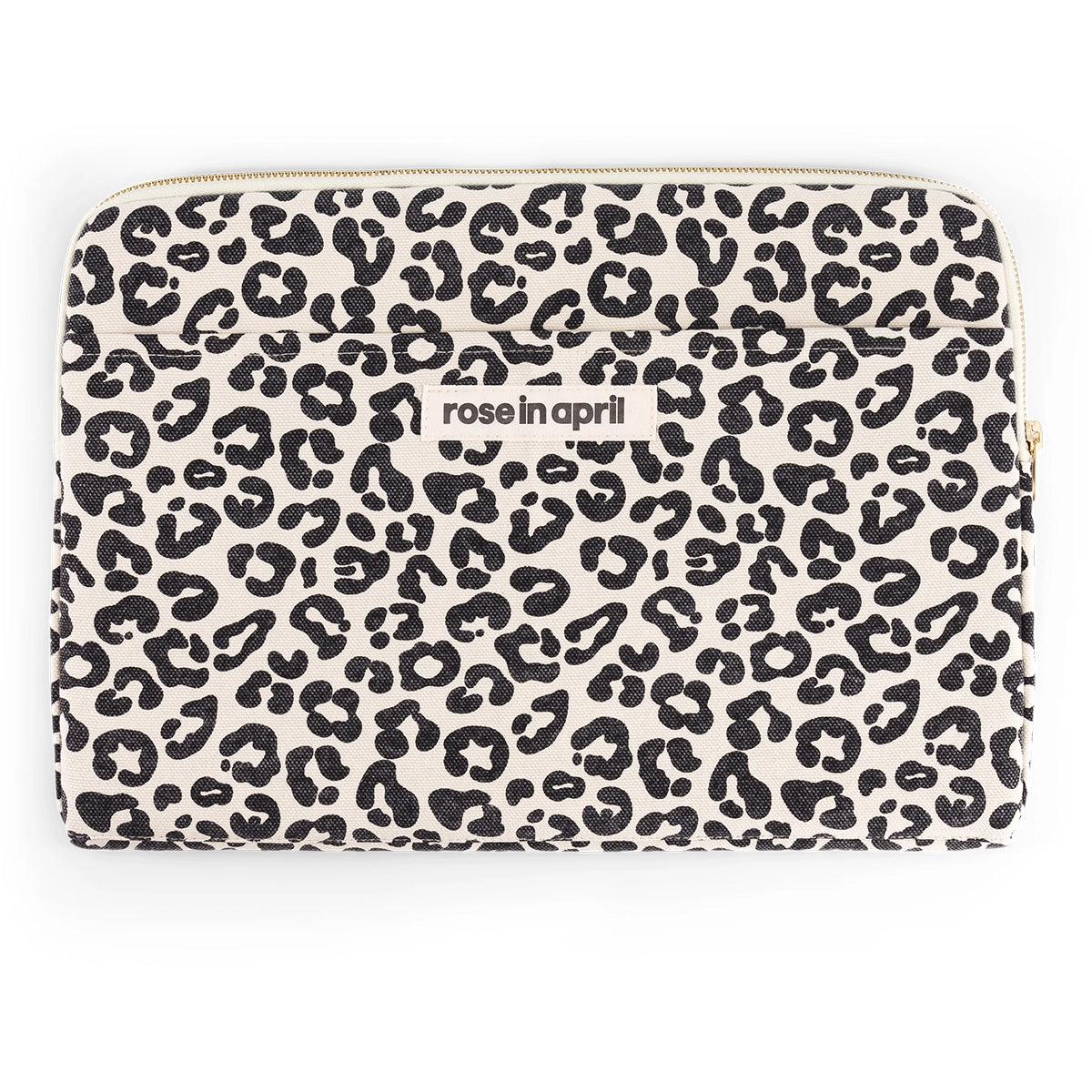 Greige Leopard Laptop Sleeve