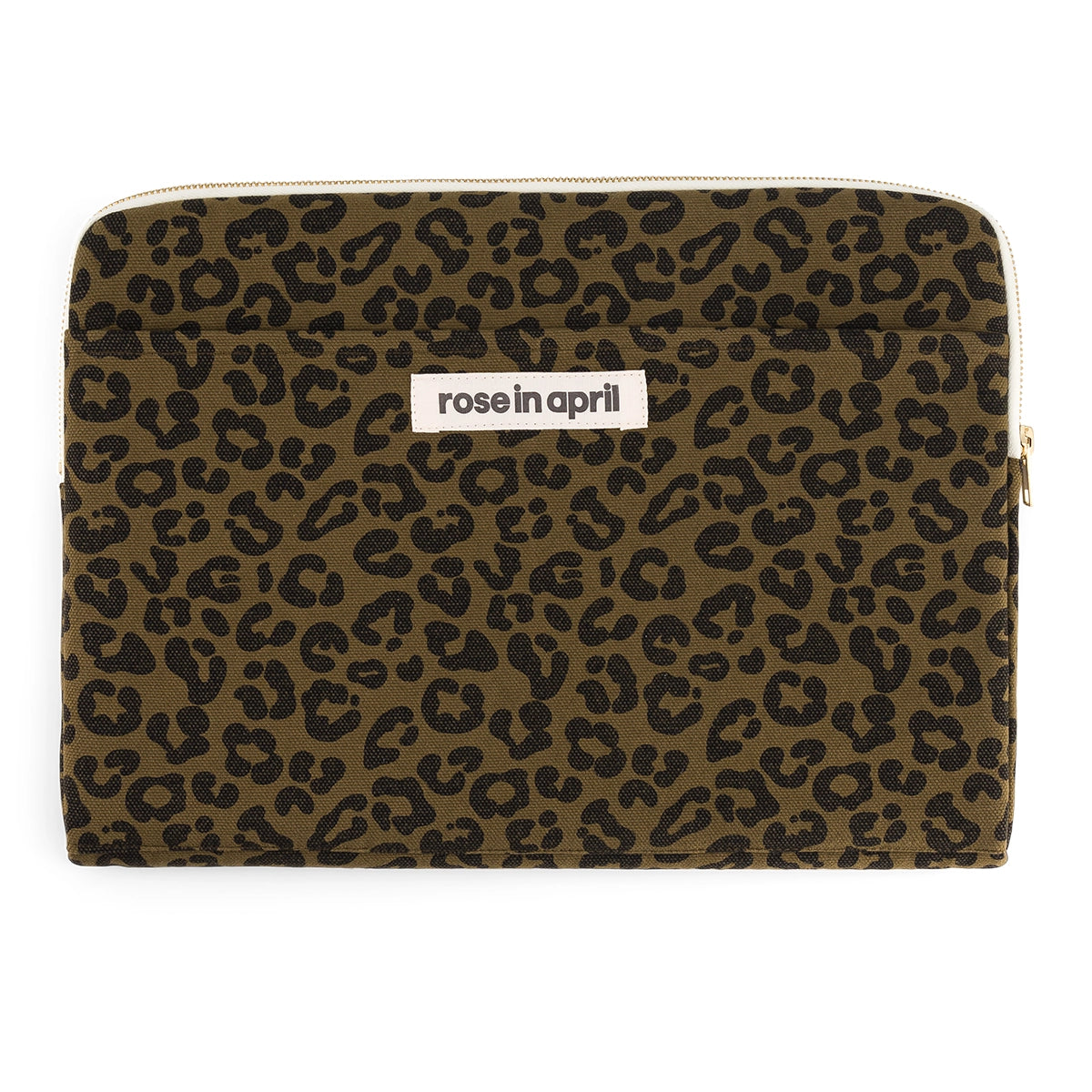 Olive Leopard Laptop Sleeve