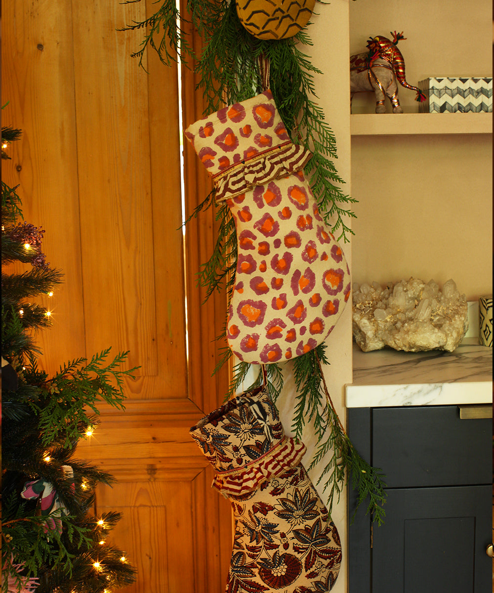 Pink Leopard Stocking